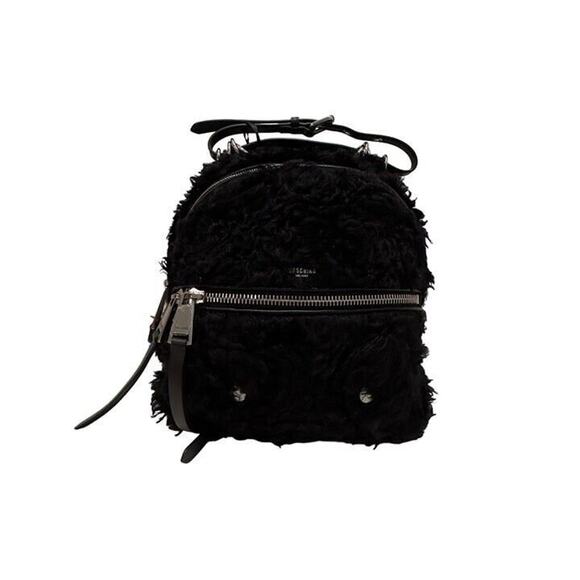 Moschino Black Fur Backpack - Picture 1 of 6